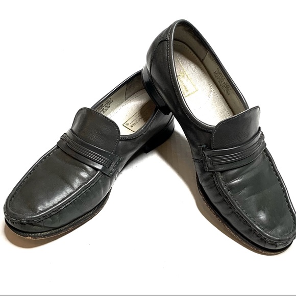 STUART MCGUIRE Leather Dress Loafers Shoes - Picture 1 of 13